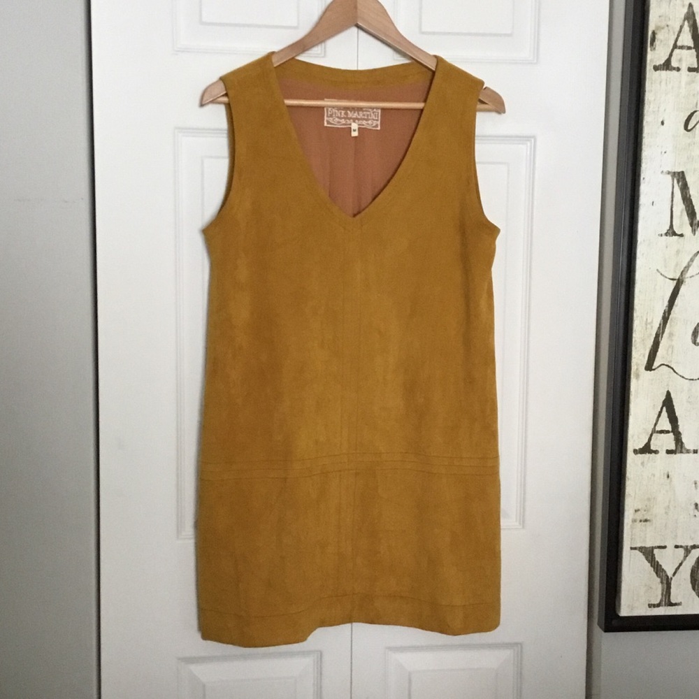 Pink Martini Suede-Style Dress